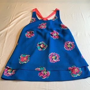 Lilly Pulitzer Blue Floral Top - Small